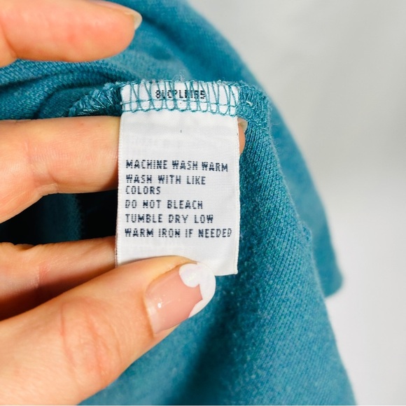 Ralph Lauren Polo Shirt Cotton Piqué Custom Fit Teal Blue Preppy Size L - Picture 5 of 8